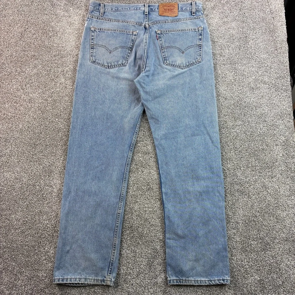 Vintage Levi's 505 Jeans Mens 36x32 Blue Denim Straight Leg Denim USA Made